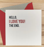 HELLO I LOVE YOU! TO END