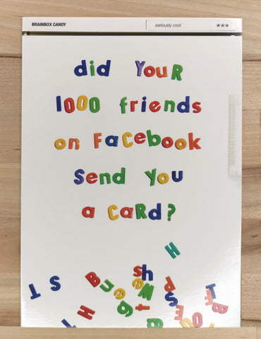 FACEBOOK FRIENDS BIRTHDAY CARD