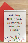 FACEBOOK FRIENDS BIRTHDAY CARD